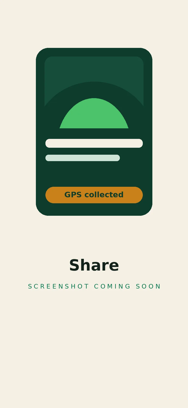 A share card for a collected ground